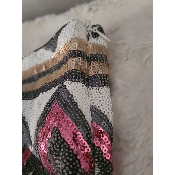 Chelsea & Violet Sequin Southwestern Tribal Mini Skirt Size Large - Picture 6 of 10